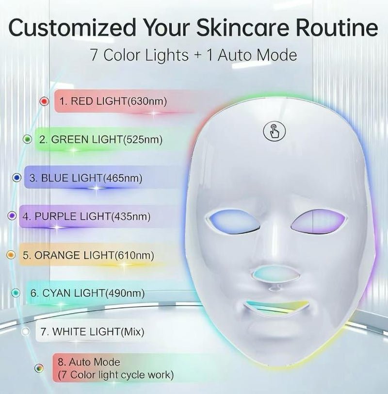 7 - Color LED Glow Mask - pluxora