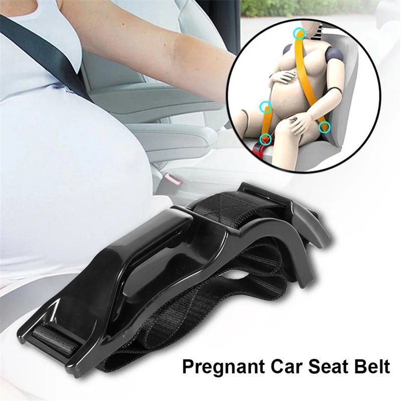 Pregnancy Car Seat Belt Adjuster, Maternity Safety for Moms Driving Comfort - pluxora